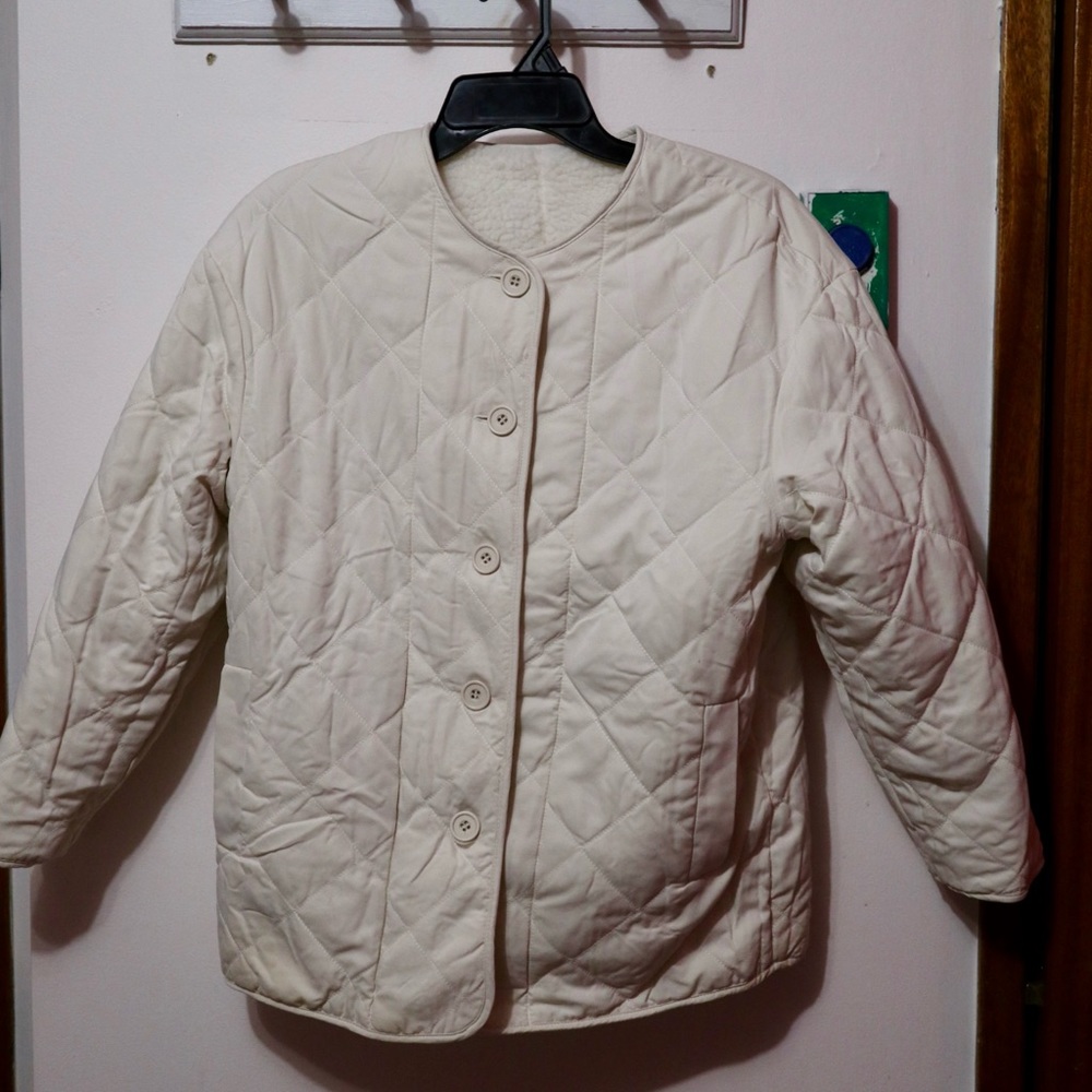 Cream Teddy Jacket - Picture 5 of 7